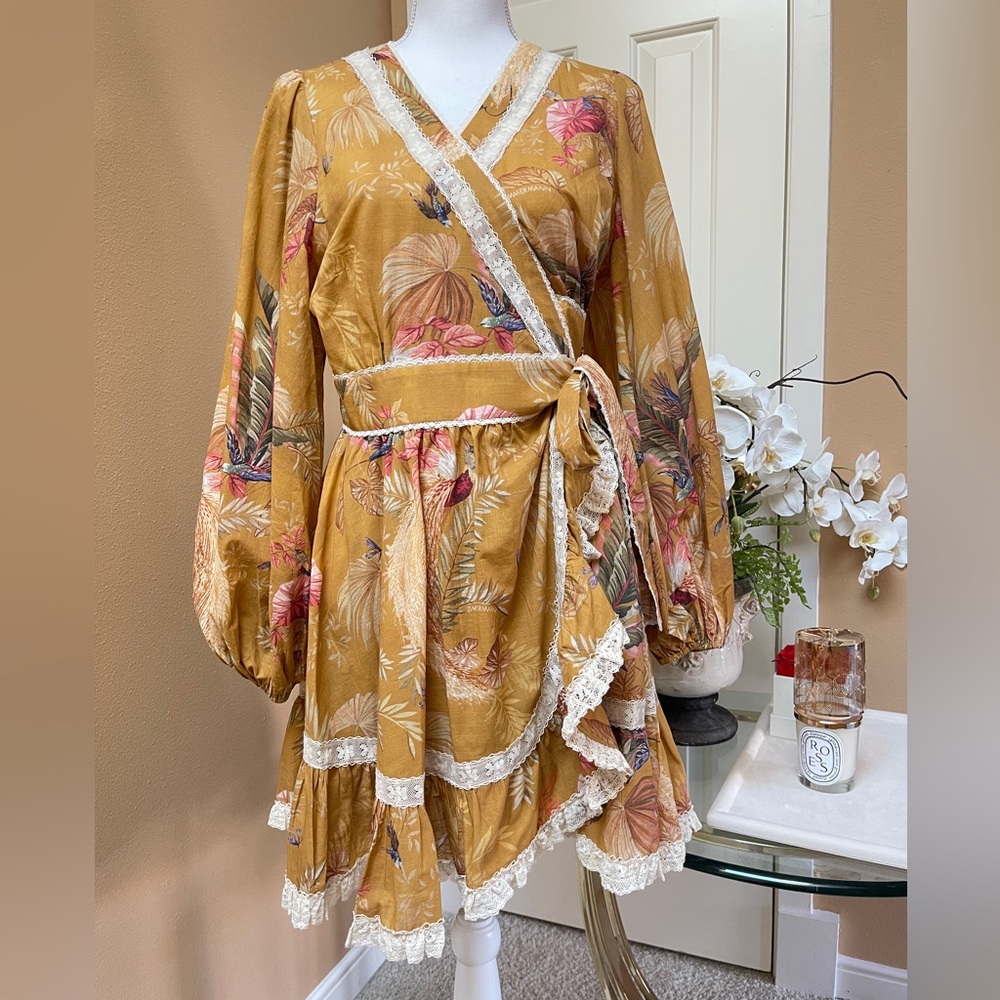 Zimmermann ASCENSION FRILL MINI DRESS sz 3 AU NEW $795 - Picture 9 of 17